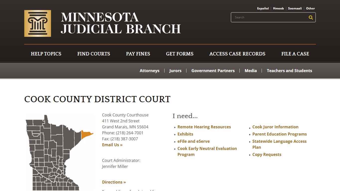 Cook County District Court - Minnesota Judicial Branch